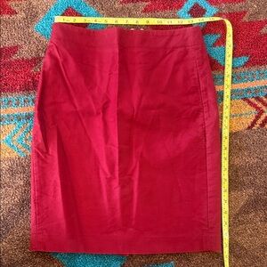 J. Crew Burgundy Pencil Skirt